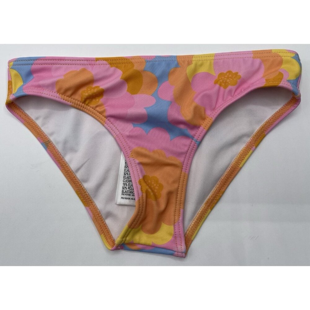 Billabong Bikini Bottom Girls Size 10‎ Pink Orange Floral